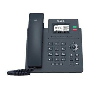 Yealink SIP-T31G VoIP desk phone with 2.3-inch graphical LCD screen and corded handset