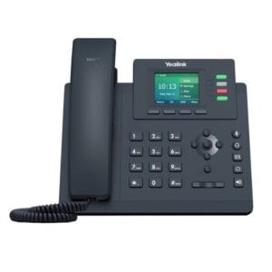 Yealink SIP-T33G VoIP desk phone with 2.4-inch color LCD screen and corded handset