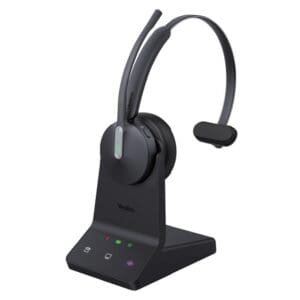 Yealink WH64 Mono DECT wireless headset with charging base